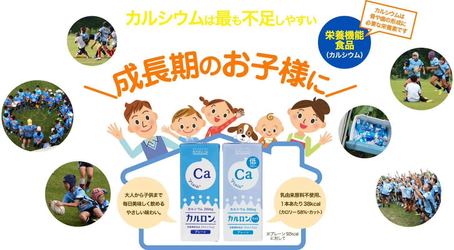 カルシウムは最も不足しやすい栄養素と言われています/栄養機能食品カルロン